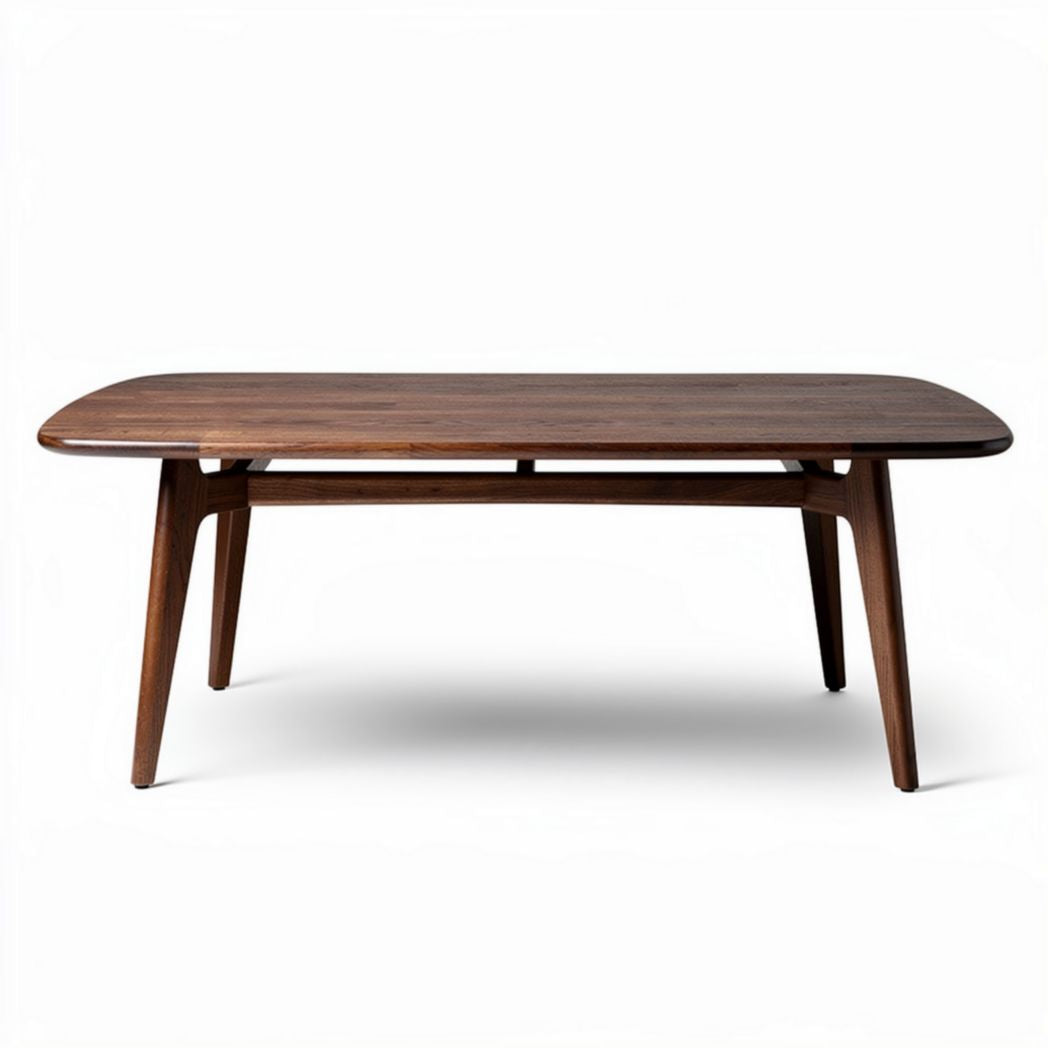 Tavolo rettangolare in legno di noce 200 x 100 x 75cm per sala da pranzo