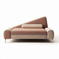 Divano moderno in tessuto colorato con cuscino 200 x 100 x 80cm